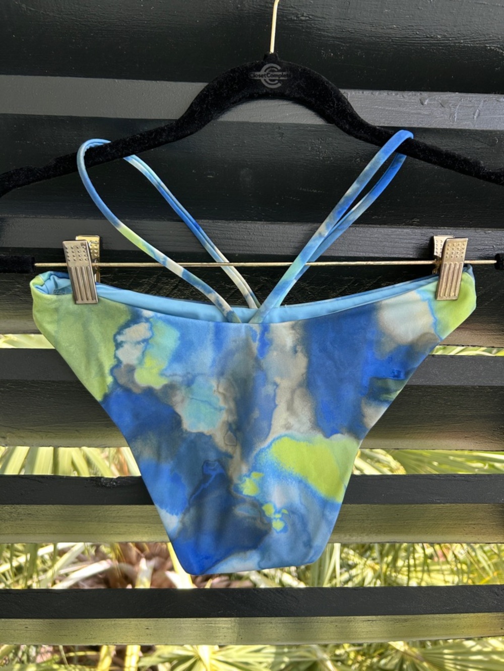 Jonathan Simkhai Blue Harlen/Emmalynn Bikini - Picture 5 of 11